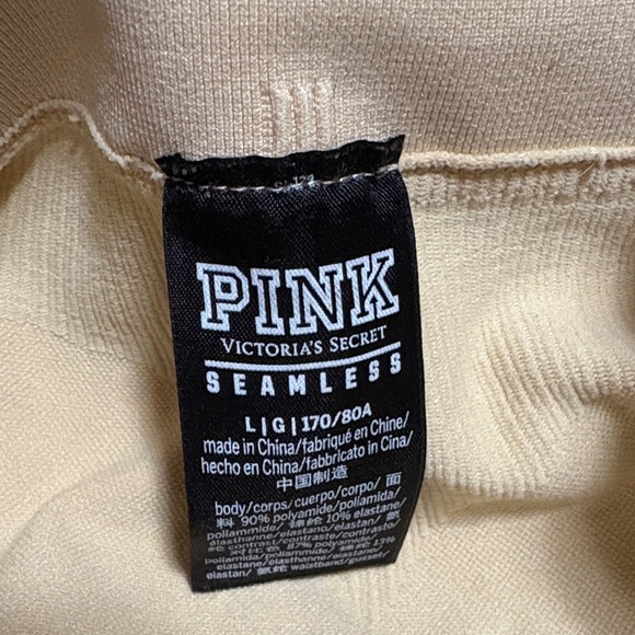 Victoria's Secret PINK Seamless Cream Leggings Size Large - Picture 2 of 7